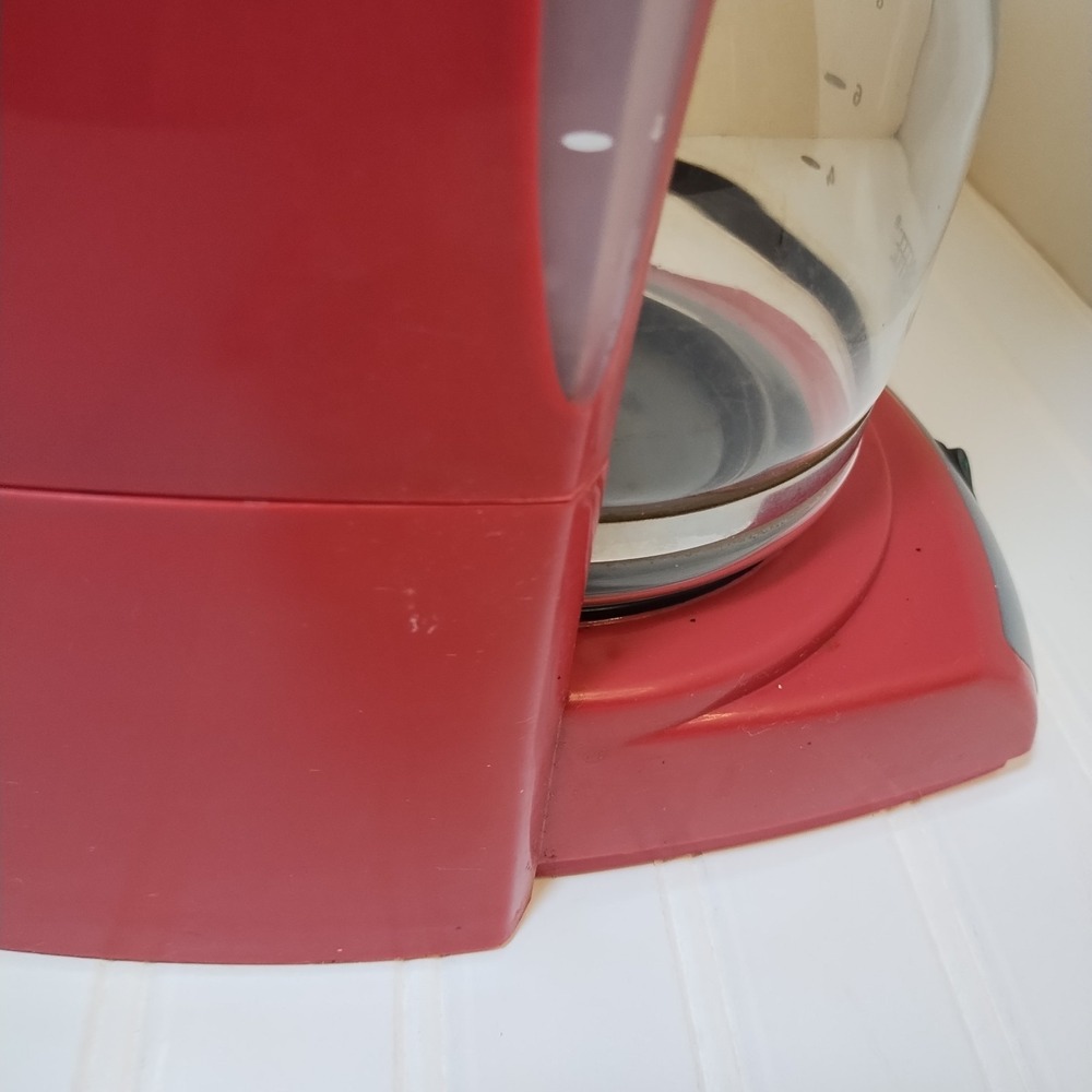 Mr. Coffee Red 12 Cup Coffee Maker CG16 Basic Tested And Working - Picture 5 of 16
